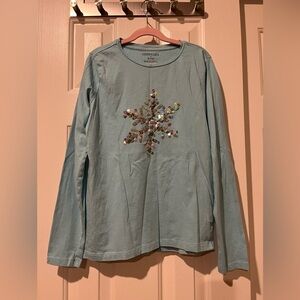 J Crew Crewcuts holiday/winter long sleeve t-shirt XL (12-14)